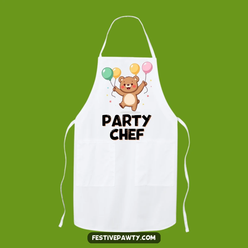 Funny Dancing Bear Apron: Kitchen Party Fun for Chefs, Great Gift