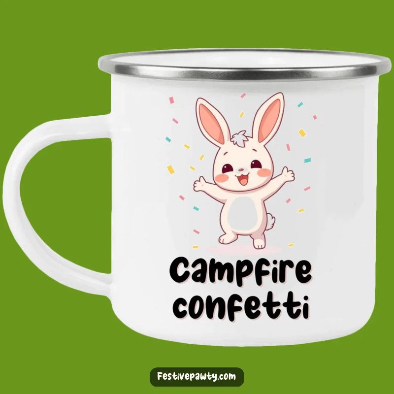Funny Bunny Dancing Camp Mug: Durable & Hilarious Gift for Celebrators