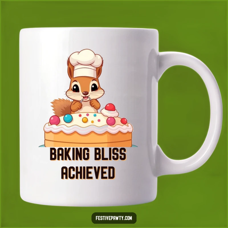 Funny Chef Squirrel Cake Decorating Mug: A Hilarious Gift for Bakers