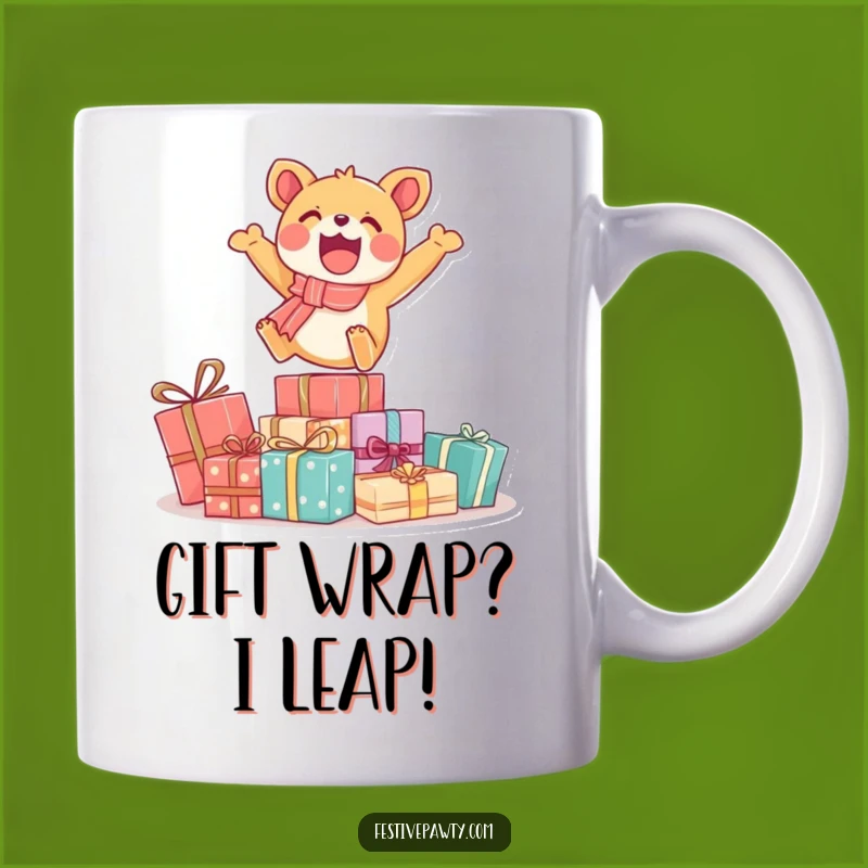 Funny Animal Leaping Gifts Mug: Hilarious Birthday Present for Joyful Souls!