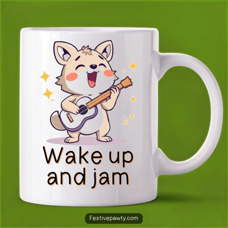 Funny Loud Musician Animal Mug - Energetic Character Music Lover Funny Gift