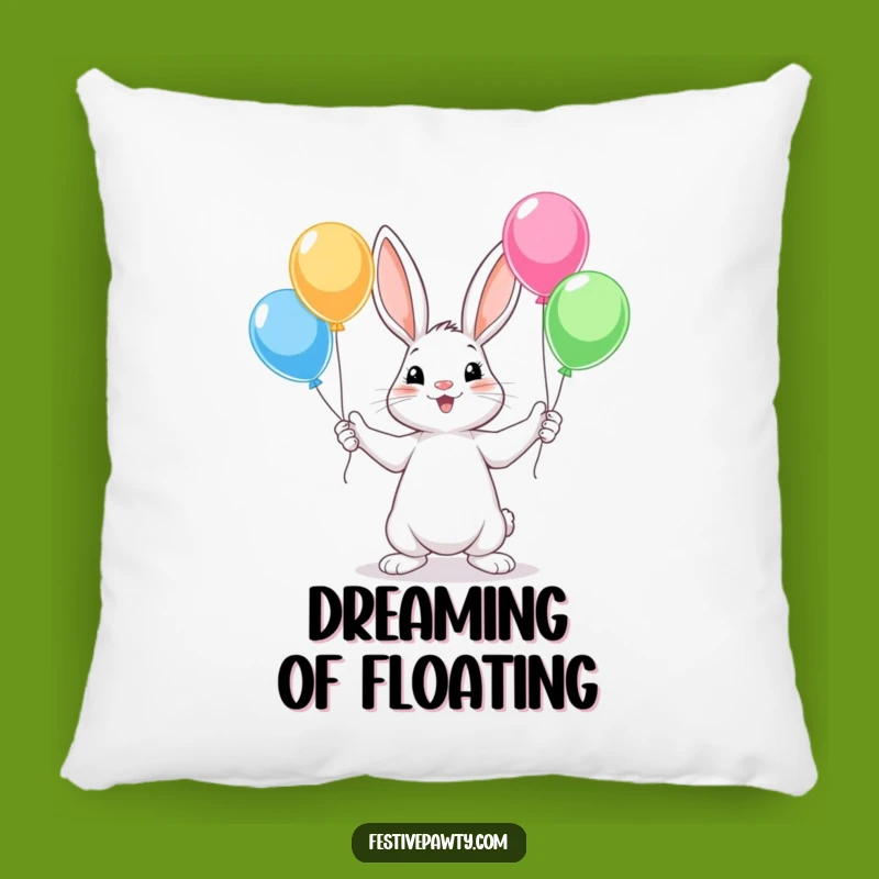 Cozy Rabbit Balloon Juggling Pillow: Plush Comfort, Adorable Funny Gift