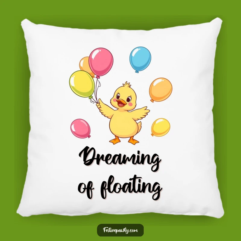 Funny Duck Juggling Pillow - Cozy Cheerful Hilarious Comfort Accent