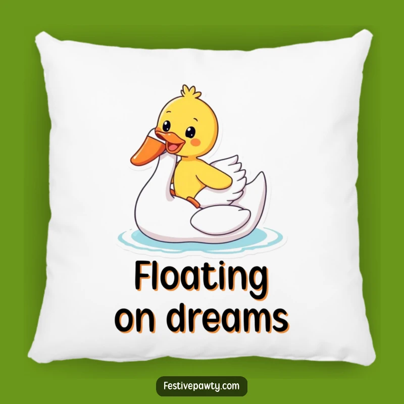 Funny Duck Swan Float Pillow: Cuddle with Summer Fun, a Cozy Funny Gift