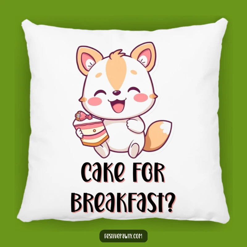 Funny Enthusiastic Animal Cake Pillow - Soft Character Comfort Funny Gift