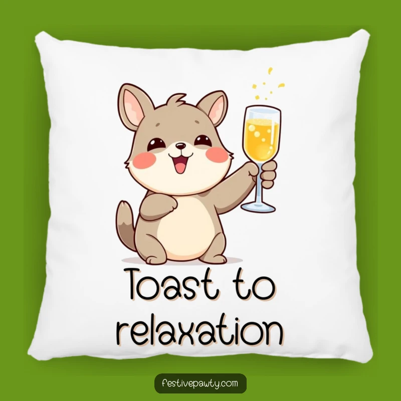 Funny Toasted Animal Fizzy Drink Pillow - Soft Comfort Funny Gift