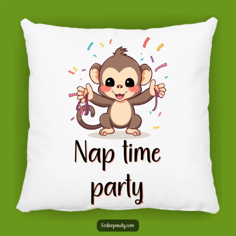 Funny Monkey Streamer Pillow: Cuddle with Fun, a Cozy Funny Gift