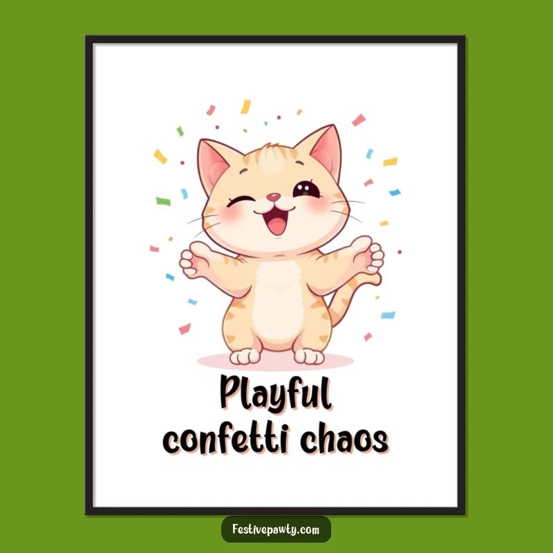 Funny Cat Juggling Digital Art: Instant Hilarious Decor Download!