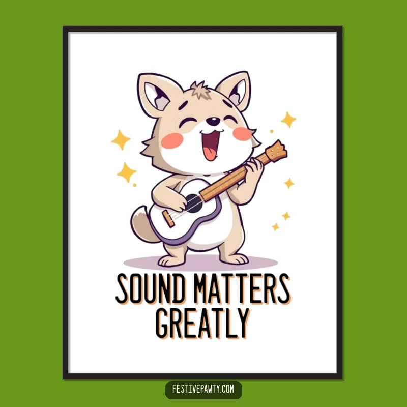 Funny Loud Musician Animal Digital Art - Energetic Decor Funny Gift
