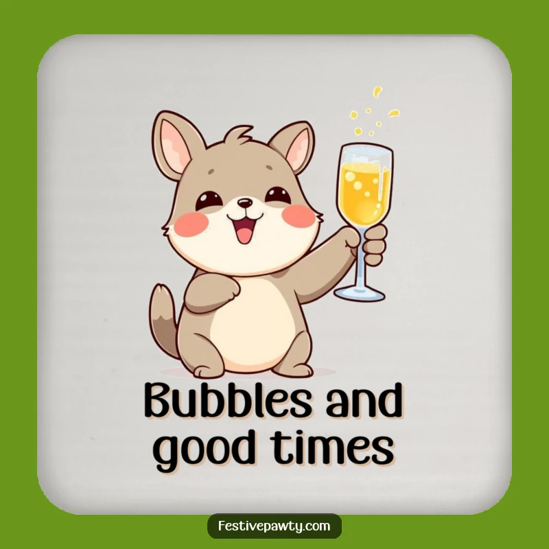 Funny Toasted Animal Fizzy Drink Drink Coaster - Protect Surfaces Funny Gift