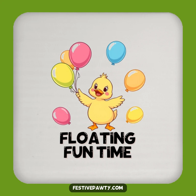 Funny Duck Juggling Coasters (Set of 4) - Hilarious Cheerful Table Protection