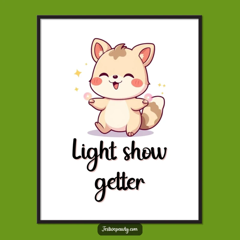 Funny Giggling Animal Poster: Add Festive Cheer with This Hilarious Wall Art!