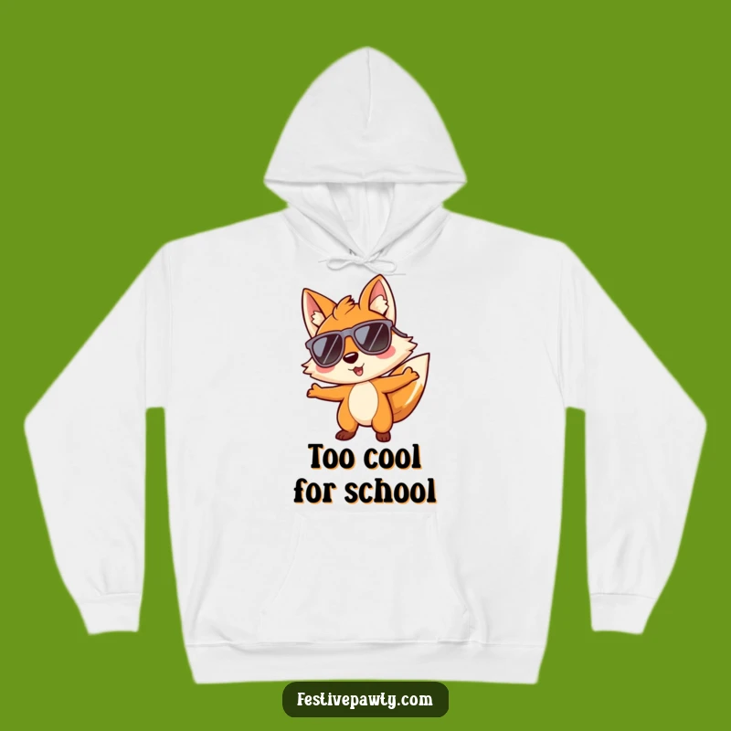 Funny Fox Grooving Hoodie: Warm & Stylish Character Sweatshirt Gift!