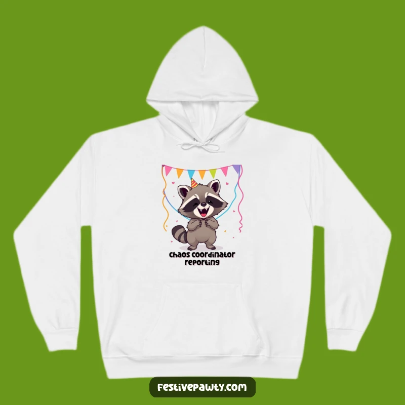 Funny Raccoon Hoodie - Cozy & Hilarious Party Streamer Outfit Gift