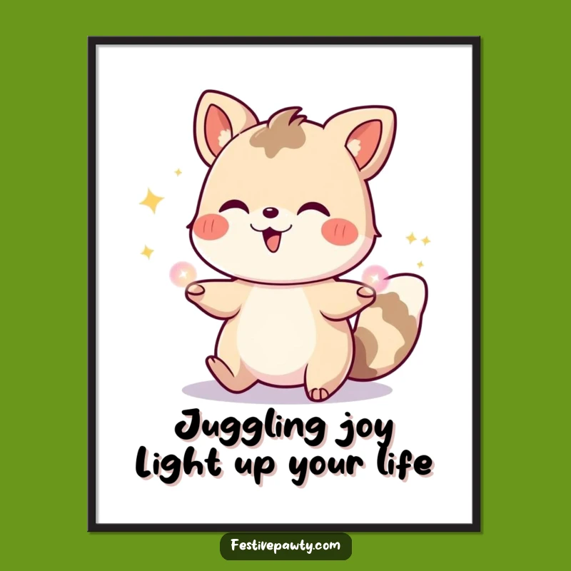 Funny Free Printable Wall Art: Giggling Lights Animal Decor - Brighten Up!