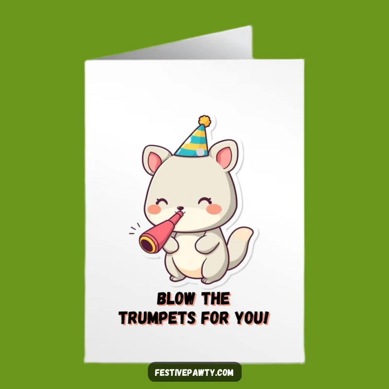 Free Printable Animal Party Congrats Card - Hilarious Noisemaker Downloadable for Big Cheers