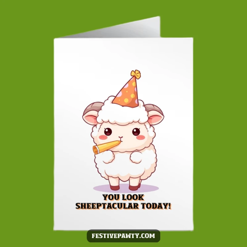 Sheep Party Horn Congrats: Free Printable Celebration Blowout!