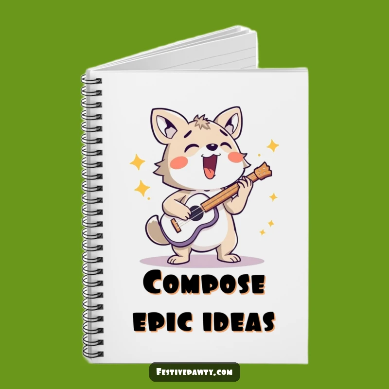 Funny Loud Musician Animal Notebook - Journal Your Melodies Funny Gift