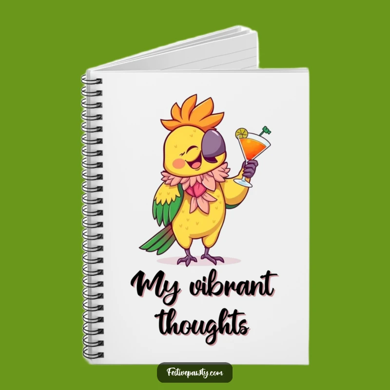 Funny Parrot Party Notebook: Giggling Bird Journal, a Festive Funny Gift for Notes!