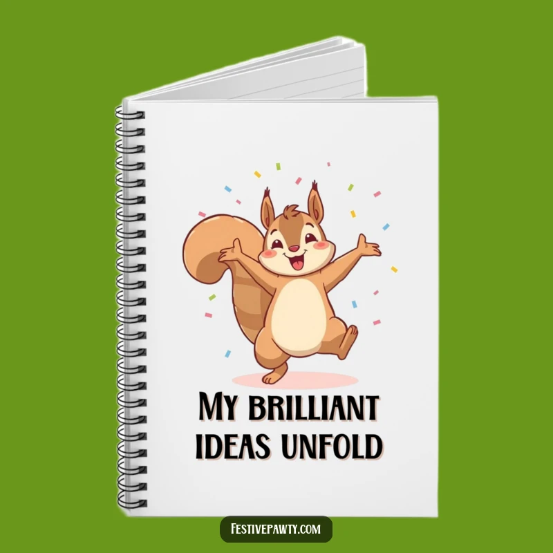 Funny Squirrel Cartwheel Notebook: Jot Down Triumphs in This Hilarious Confetti Journal