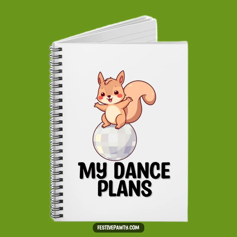 Funny Squirrel Disco Notebook: Dancing on a Disco Ball