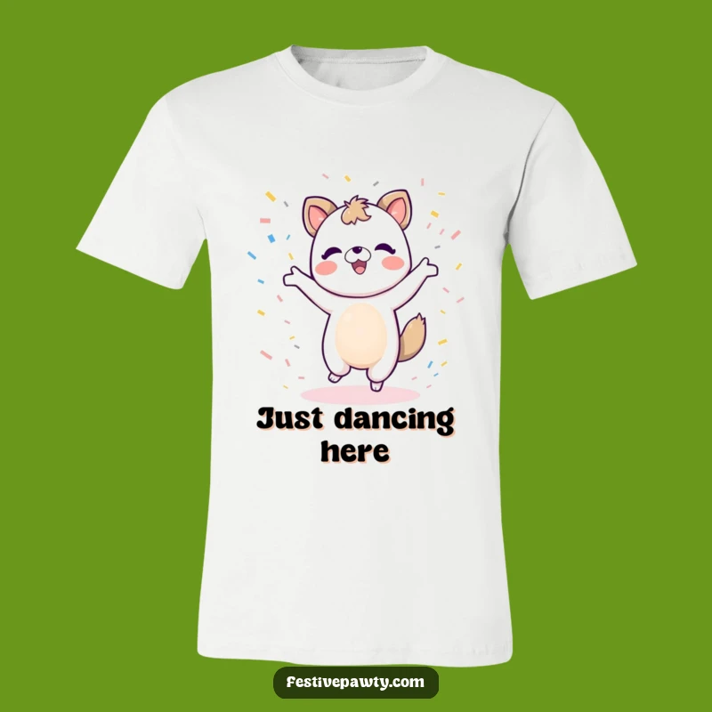 Funny Dancing Animal T-Shirt: Confetti Fun - Lively Funny Gift for Movers