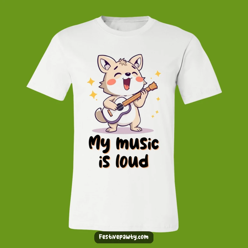 Funny Loud Musician Animal T-Shirt - Energetic Character Rocker Funny Gift