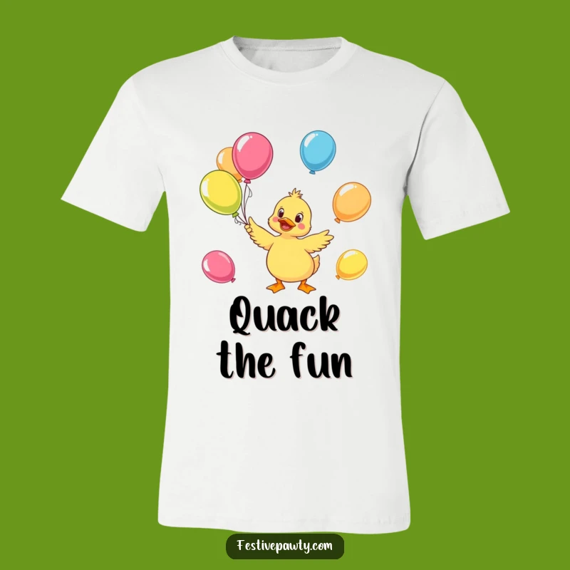 Funny Duck Juggling T-Shirt - Cheerful & Hilarious Character Tee