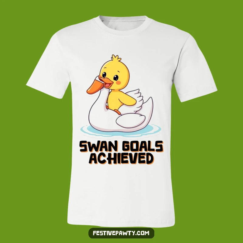 Funny Duck Swan Float T-Shirt: Wear Your Summer Vibes with this Funny Gift Tee