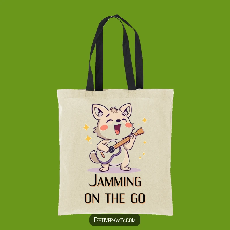 Funny Loud Musician Animal Tote Bag - Carry Your Tunes Funny Gift